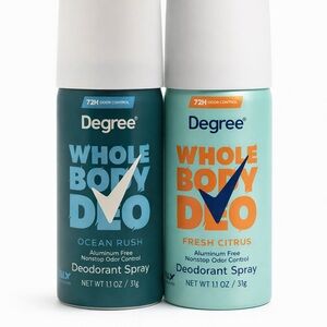 Degree Whole Body Duo Deodorant Spray Set - Ocean Rush & Fresh Citrus